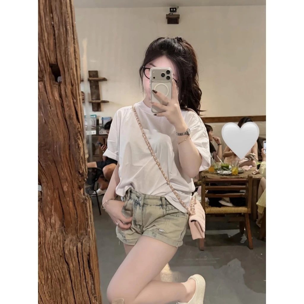 Quần Short Jean Nữ Cạp Cao Form Ôm Tôn Dáng – Quần Đùi Denim Wash Sáng Trẻ Trung Phong Cách Hàn Quốv HH29 | BigBuy360 - bigbuy360.vn
