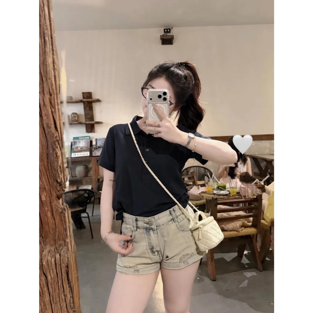 Quần Short Jean Nữ Cạp Cao Form Ôm Tôn Dáng – Quần Đùi Denim Wash Sáng Trẻ Trung Phong Cách Hàn Quốv HH29 | BigBuy360 - bigbuy360.vn