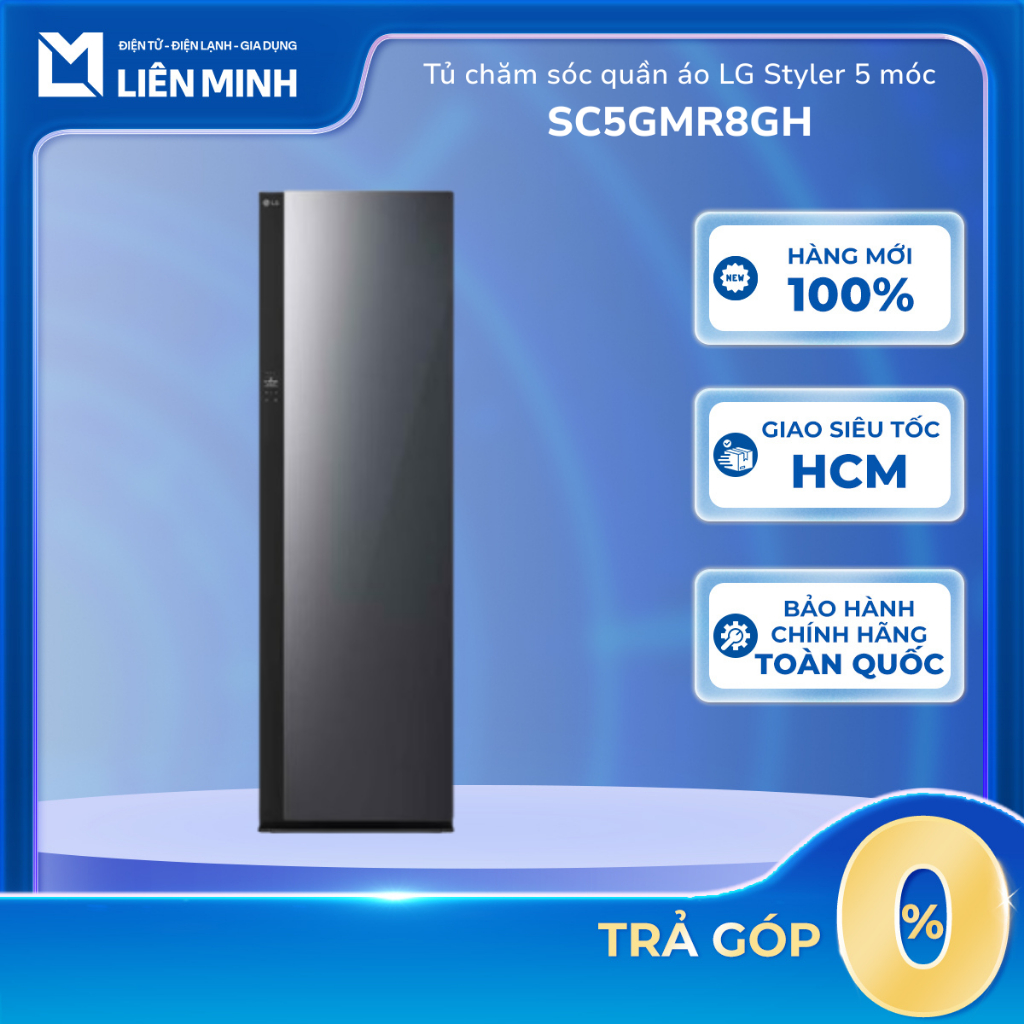 SC5GMR80H | SC5MBR80H | SC5MNR4G | SC5GMR8GH Tủ Chăm Sóc Quần Áo Thông Minh LG Styler 5 Móc - DUAL T