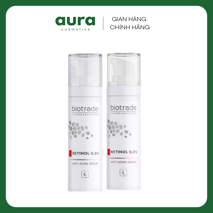 [Biotrade] Tinh chất Retinol Biotrade Anti-Aging 0.2% và 0.5% hỗ trợ trẻ hóa căng bóng da 30ml