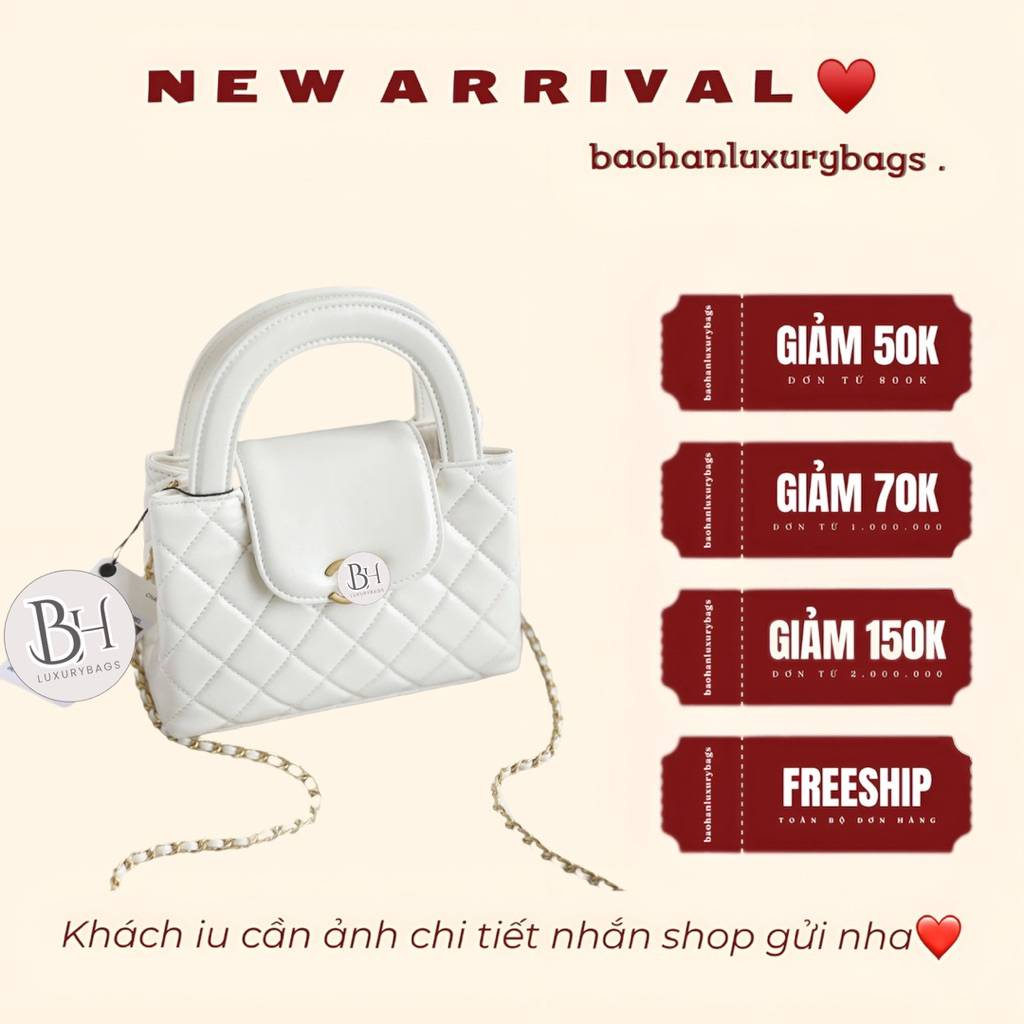 Túi baohancnkl4416 kích thước 19cm da lì mềm mịn fullbox