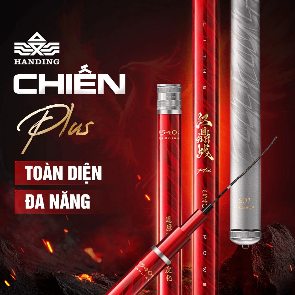 Cần Câu Handing Chiến Plus 4H Carbon 30T-40T- T1100