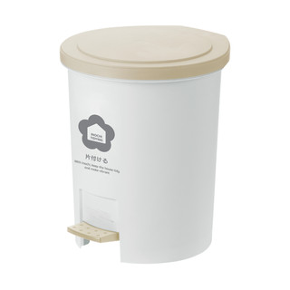 Thùng rác đạp tròn Inochi 6L, kháng khuẩn khử mùi Thân trong có quai inox chắc chắn