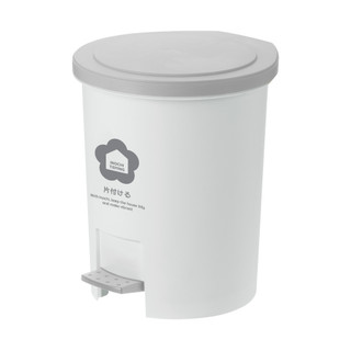 Thùng rác đạp tròn Inochi 6L, kháng khuẩn khử mùi Thân trong có quai inox chắc chắn