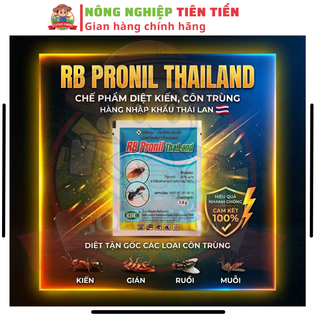 [GIÁ SỈ + FREESHIP] 10 Gói RB Pronil Thailand Hàng Nhập Khẩu Thái Lan Thay Thế Re..gent Trừ Kiến, Gi
