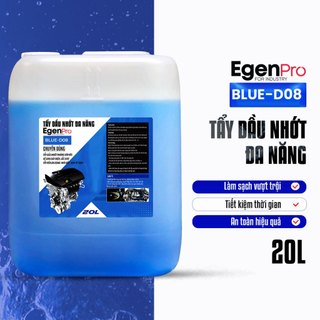 [Cao cấp] Tẩy Dầu Nhớt 20 Lít EgenPro Blue-D08,Tẩy Đa Năng Motobike Cleaner Tẩy Rửa Lốc Máy Xe