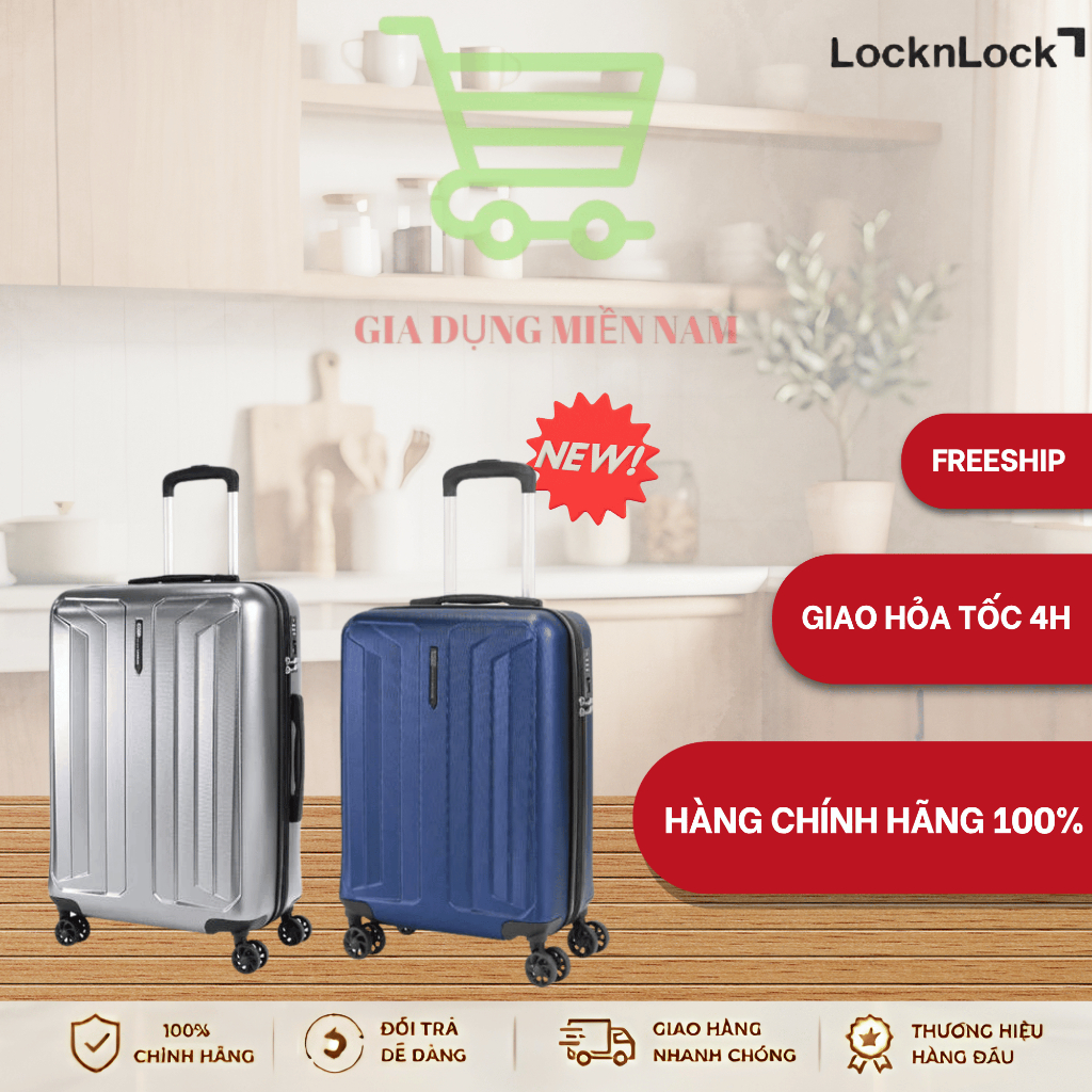 VALI DU LỊCH 20 INCH LocknLock CHÍNH HÃNG - GRAY (LTZ619GRY) / XANH NAY VY (LTZ619NVY)