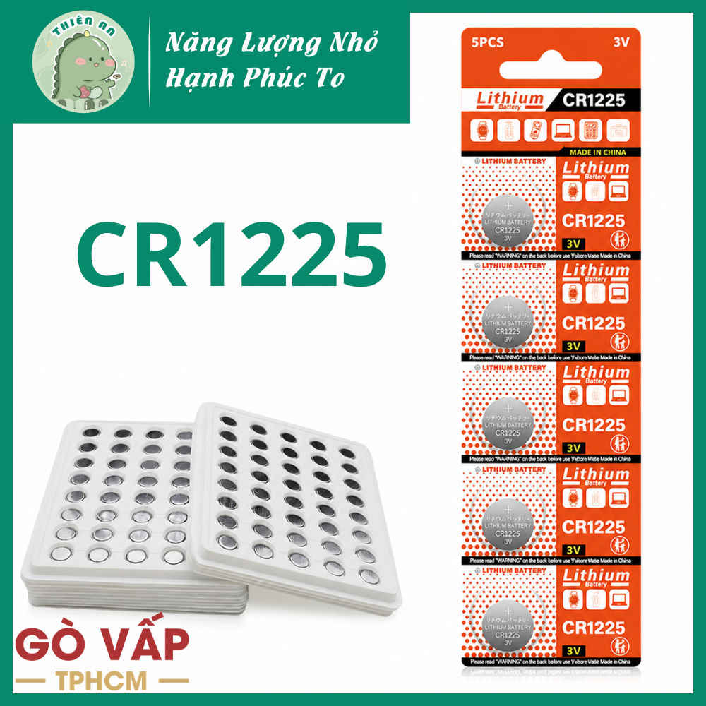 CR1225 3V Dạng Cúc Áo - Dùng cho các thiết bị có cùng thông số..........