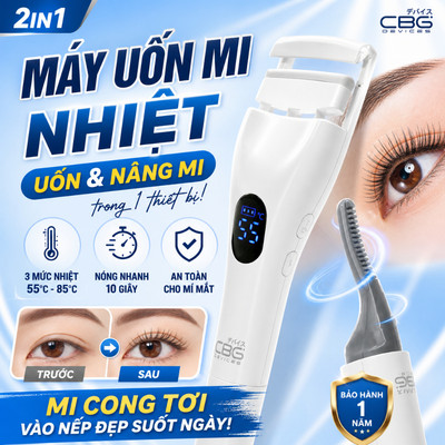 Máy Uốn Mi Nhiệt CBG Devices Curl & Lift Duo 2in1 – Cong Mi, Nâng Mi Tự Nhiên, Giúp Mắt To Hơn