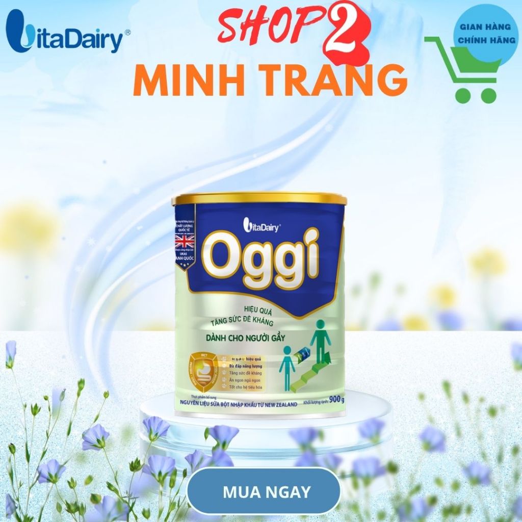 Oggi người gầy, sản phẩm cho người biến ăn, kém hấp thu, hổ trợ lên cân Vitadairy.