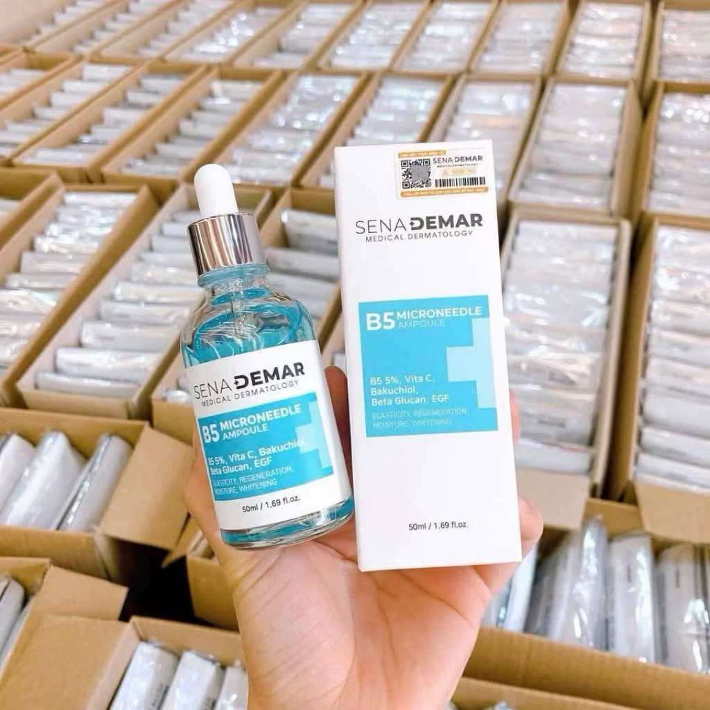 Serum B5 SENA DEMAR B5 MICRONEEDLE AMPOULE Hàn Quốc 50ml và 100ml hạn 2028 serum B5 senademar SE27