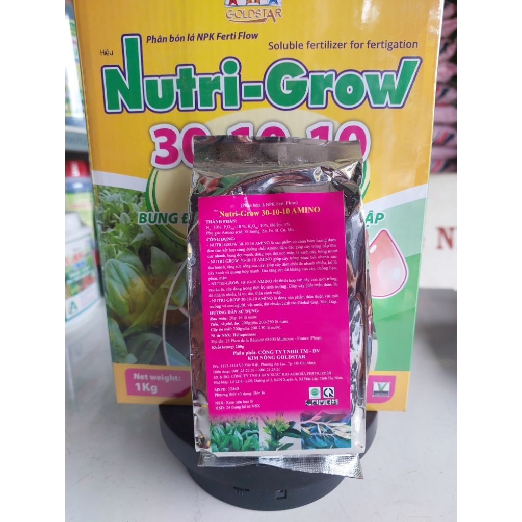 PHÂN BÓN LÁ NPK NUTRI-GROW 30-10-10 AMINO