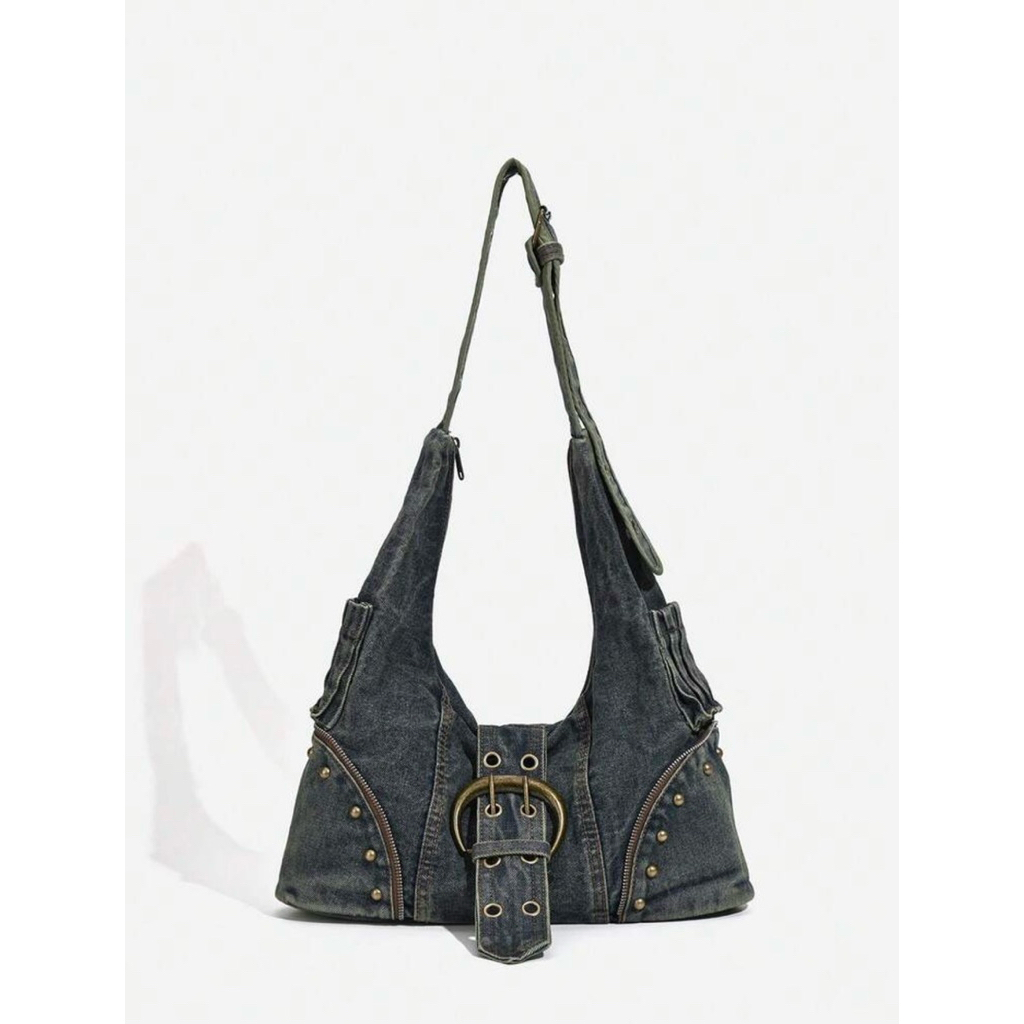 Túi Đeo Vai Denim Hobo Bag Vintage Y2K/Grunge Style (Hàng oder vui lòng không huỷ giúp e)