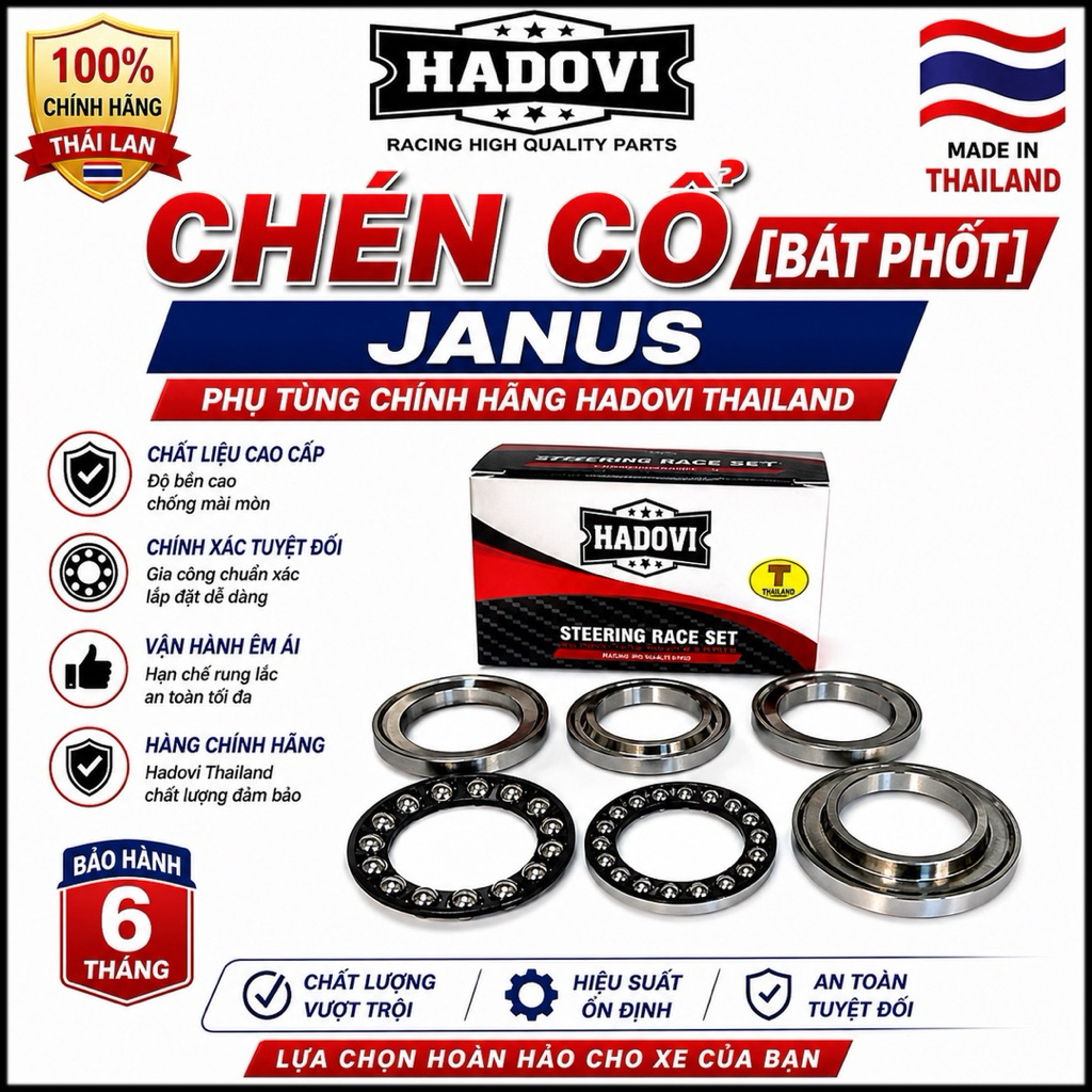 Chén Cổ [Bát Phốt] Janus Phụ Tùng Chính Hãng Hadovi Thailand .