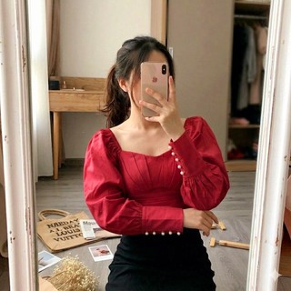 Áo tay phồng cúp ngực