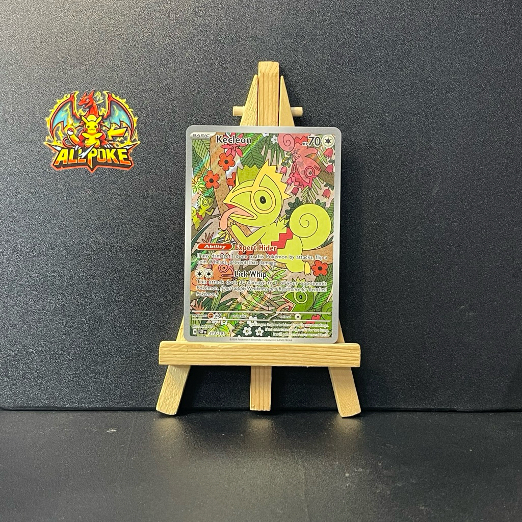 1 Lá Thẻ Bài Pokemon Chính Hãng, Kecleon - 213/191 -M-NM