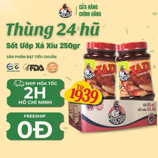 Thùng 4 Lốc (24 hũ) Sốt Ướp Xá Xíu Ông Chà Và 250g - Hàng Chính Hãng (Char Siu Sauce)