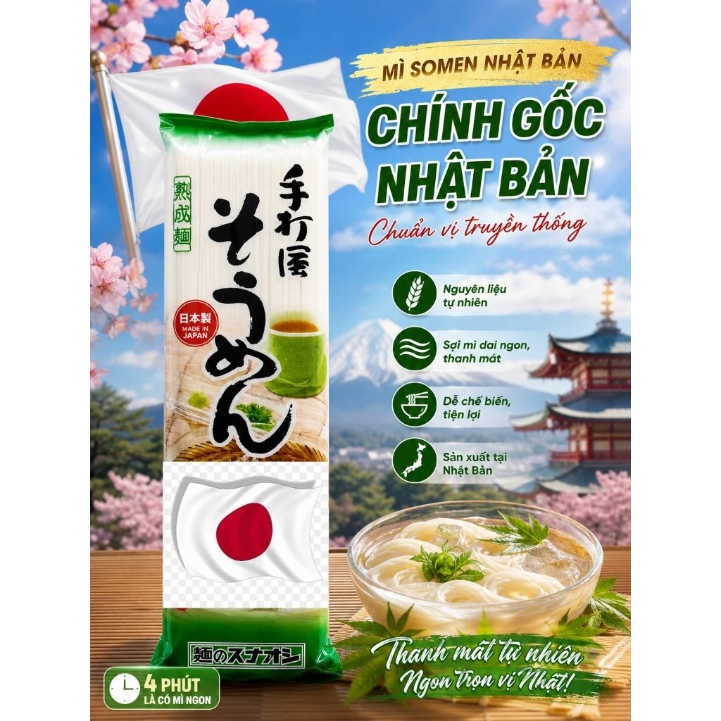 Mì Somen Nhật Bản