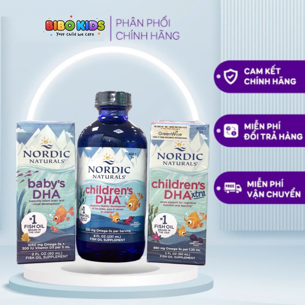 DHA Nordic Naturals cho bé