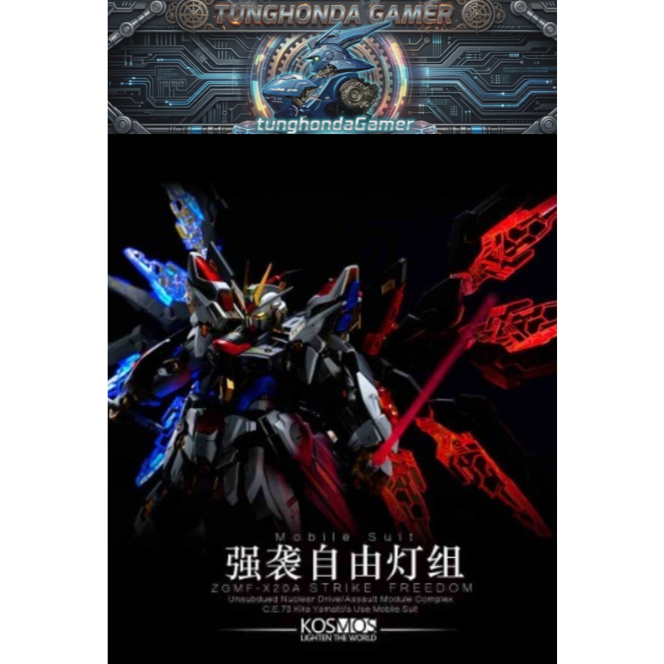 [ko bao gồm mô hình]bộ đèn LED Kosmos cho mô hình MGEX strike freedom ban.dai KO | tunghondaGamer