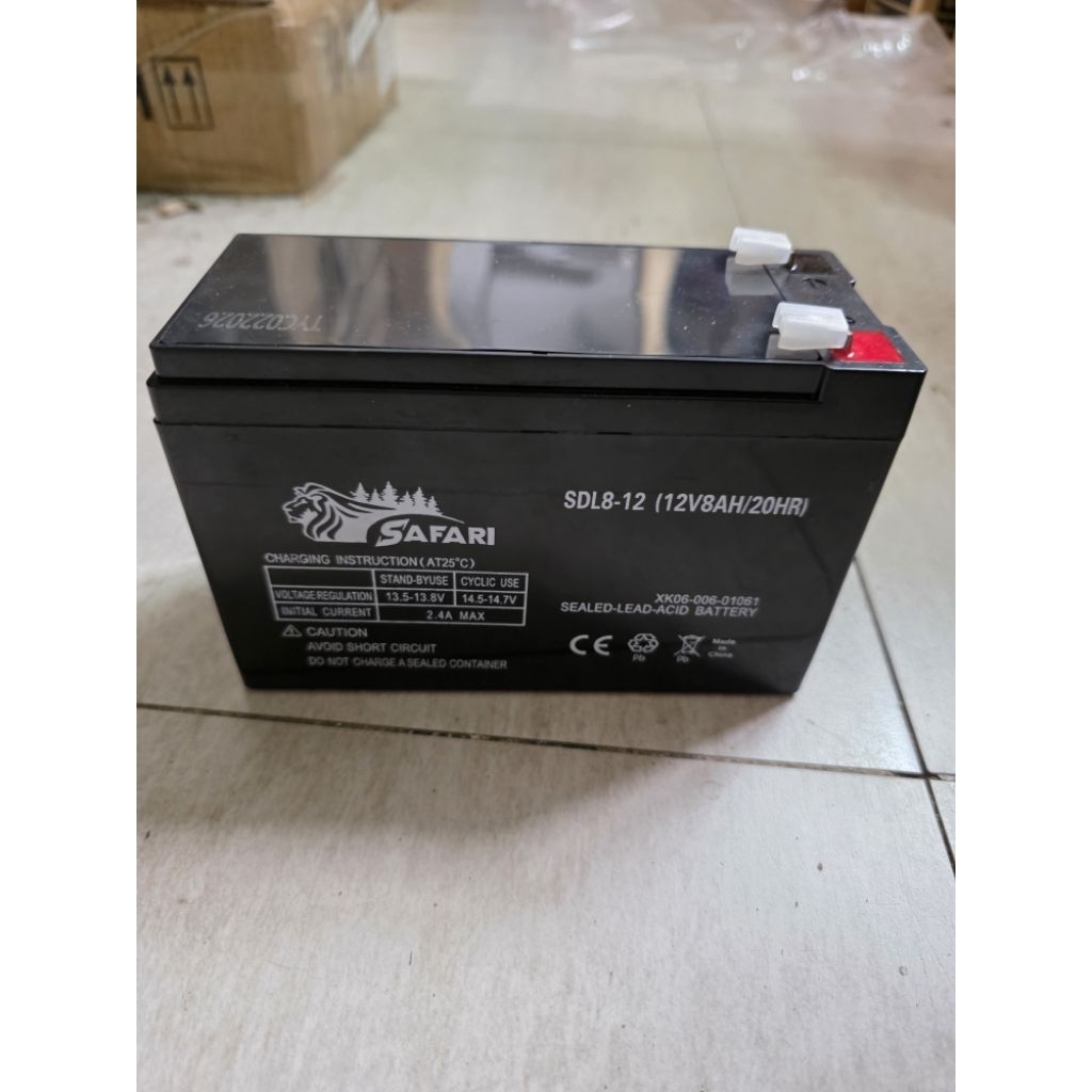 Bình ắc quy 12V 8Ah - 12Ah Safari, model SDL8-12