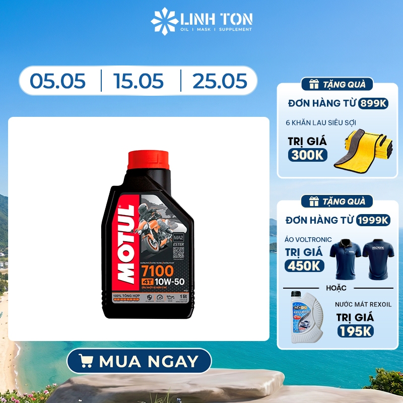 Nhớt tổng hợp gốc Ester Motul 7100 10W50