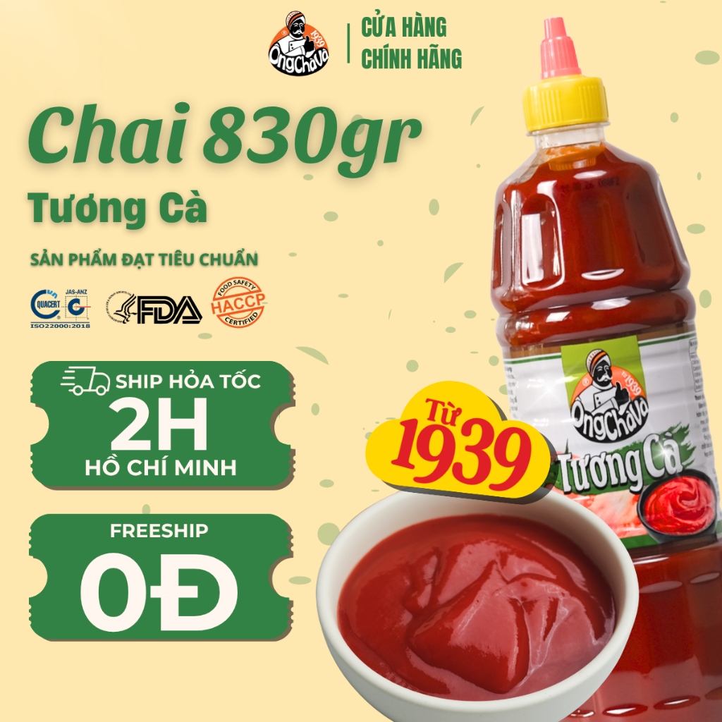 Tương cà Ông Chà Và 830gr  – Hàng chính hãng (Tomato Ketchup Ong Cha Va 830g)