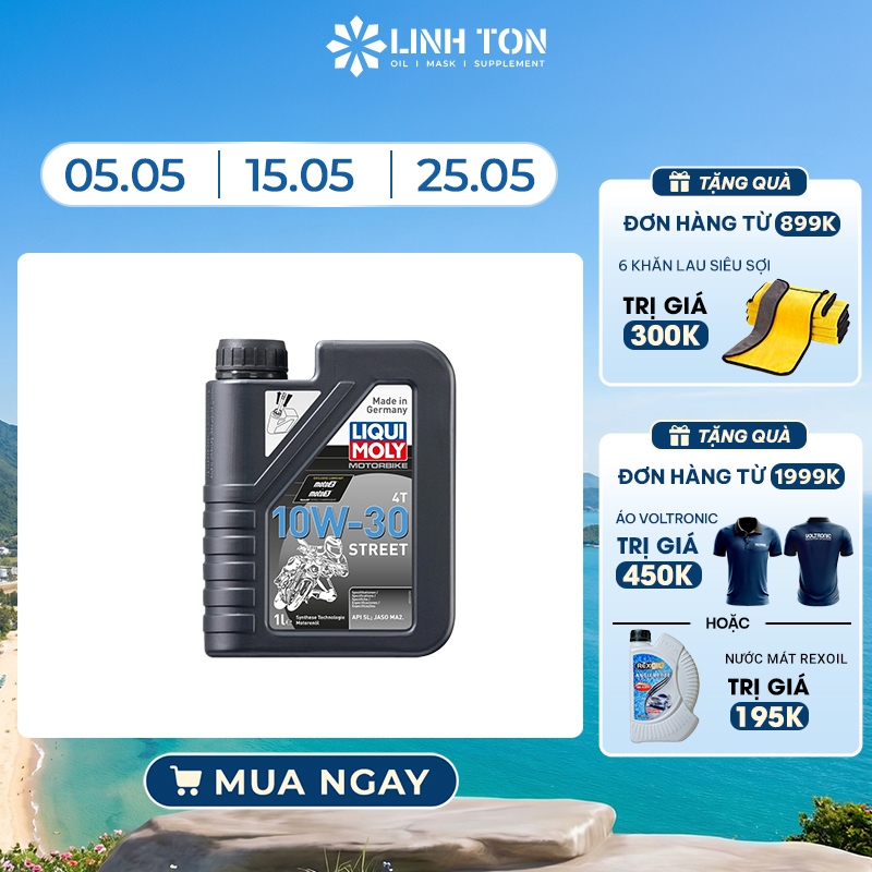 Nhớt tổng hợp Liqui Moly Motorbike Street 4T 10W30