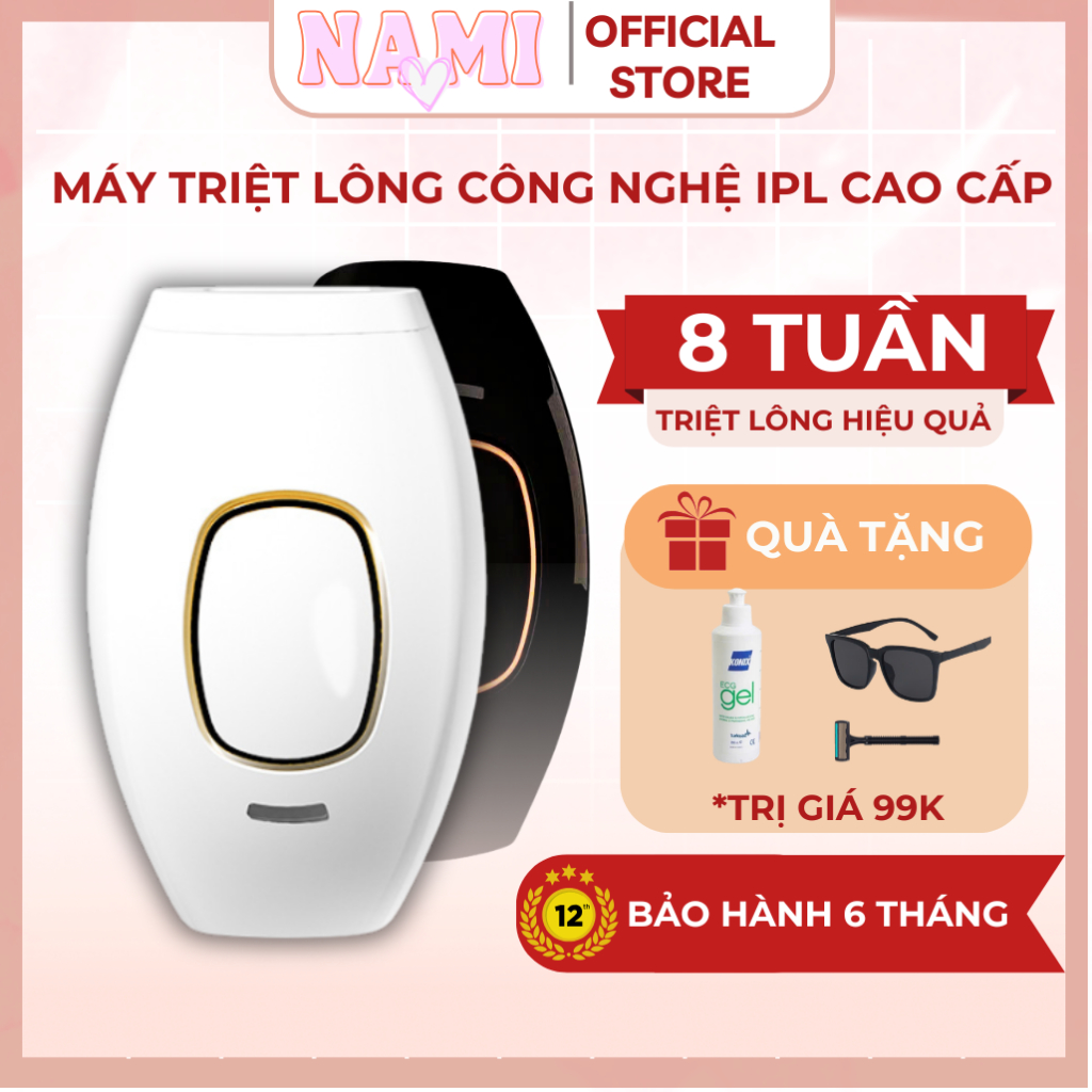 Máy Triệt Lông Mini , Triệt Lông Vĩnh Viễn 5 Cấp Công Nghệ IPL, An Toàn Với Da Phù Hợp Với Da Nhạy Cảm
