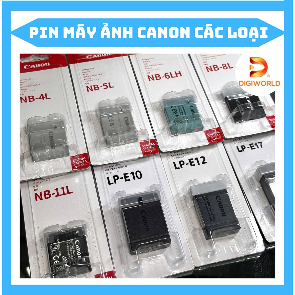 Pin Canon NB-4L/NB-5L/NB-6L/NB-7L/NB-8L/NB-9L/NB-10L/NB-11L/NB-13L