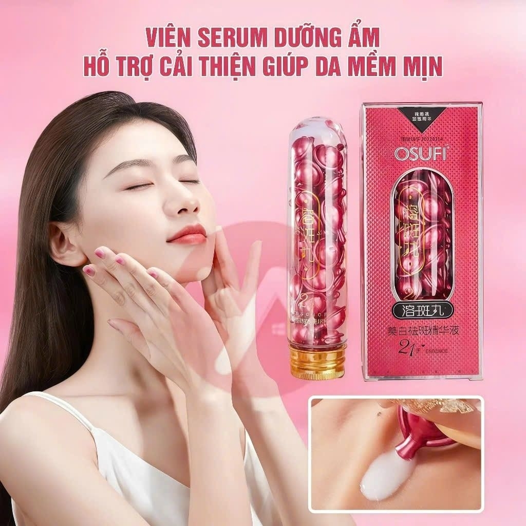 Hộp 21 Viên Serum Trắng Da OSUFI Khử Thâm nám , Tàn Nhang , Chống lão Hóa