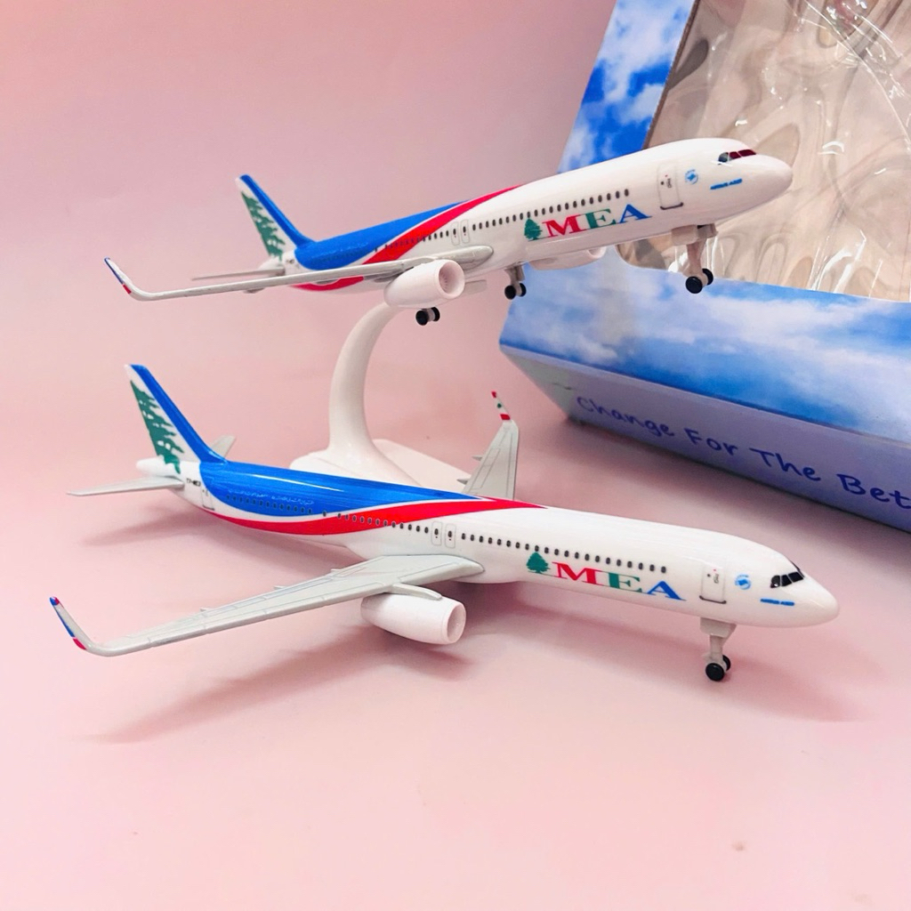 Máy Bay Hãng Hàng Không Lebanon MEA (Middle East Airlines) Tỉ Lệ 1:400 Fullbox Cao Cấp Loại 1