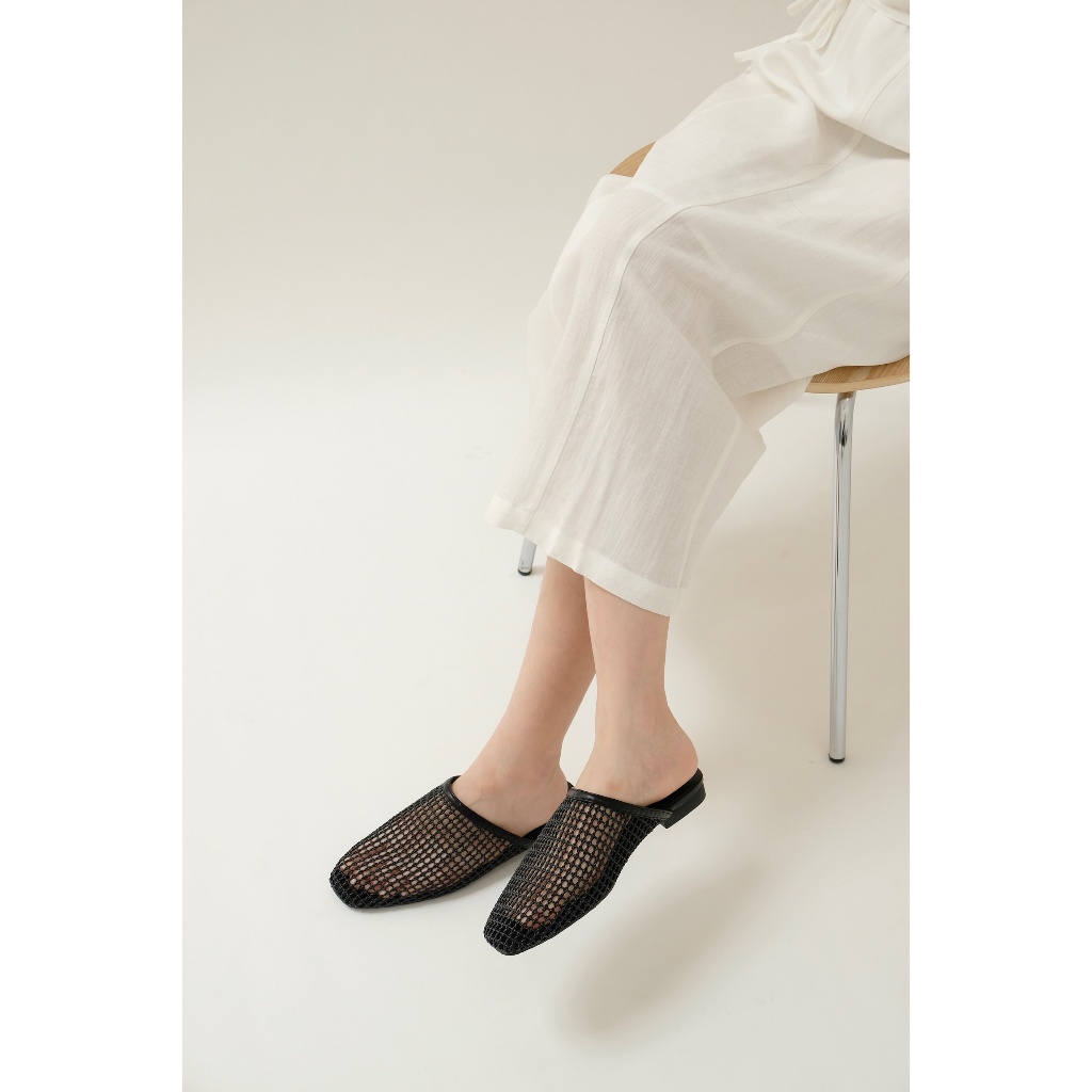 (DA THẬT) ML80212 - SỤC ELORA WOVEN MESH MULES