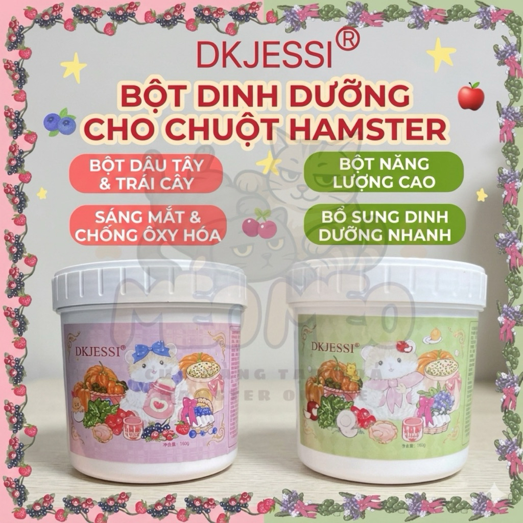 Bột dinh dưỡng DK JESSI vỗ béo cho chuột Hamster  phù hợp mọi lứa tuổi hamster