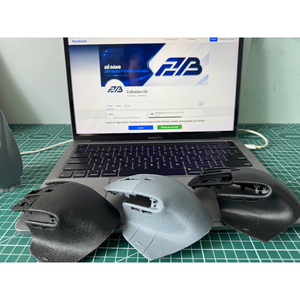 VỎ CHUỘT LOGITECH MX MASTER 3/3S - IN 3D - UPGRADE CHẤT RIÊNG - THAY THẾ VỎ CŨ