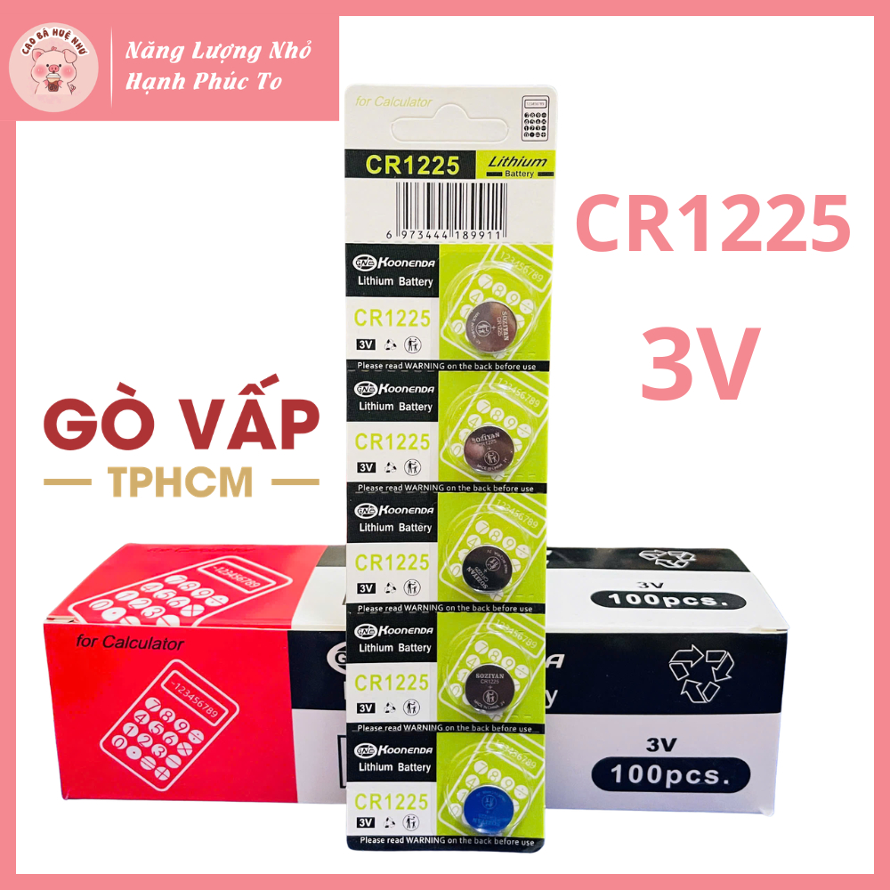CR1225 koonenda -  Dạng Cúc Áo Dành Cho Các Thiết Bị Điện Tử