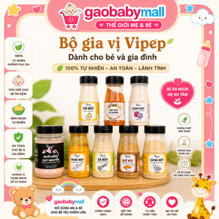 Gia vị bột Vipep cho bé ăn dặm - gia đình