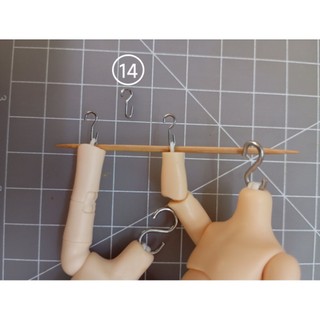 Móc S BJD, móc mini cho búp bê 1/3, 1/, 1/6, 1/8... (1cái)