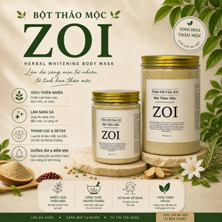 (Tặng Thìa Gỗ ) BỘT Ủ THẢO MỘC DƯỠNG TRẮNG DA BODY – GIÚP DA SÁNG MỊN, MỀM MẠI TỰ NHIÊN – TIỆM OIL CỦA ZOI