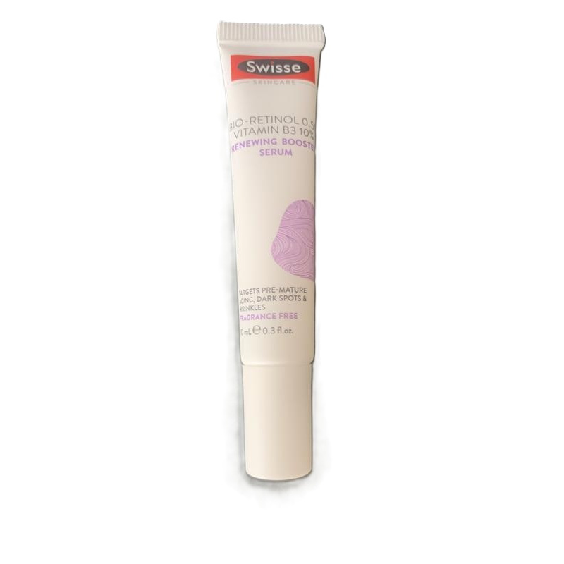Serum mờ thâm Swisse Bio-Retinol 0.5% Vitamin B3 10% Renewing Booster Serum 10ml mini