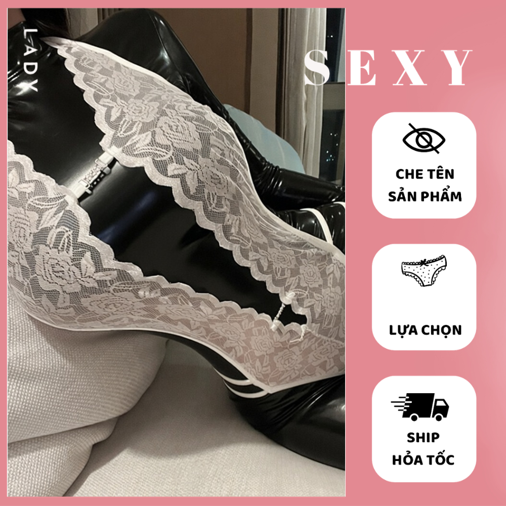 Bodysuit Ren Nữ Gợi Cảm JS57 Halter Neck Lace Sexy Cut Out- Đồ Lót Bodysuit Ren Lửng Sexy Bodysuit