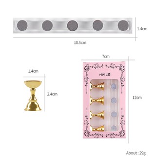 Set Đế Tập Móng Nam Châm 5 Chân – Giá Đỡ Trưng Bày Nail Tip Đính Đá Cao Cấp