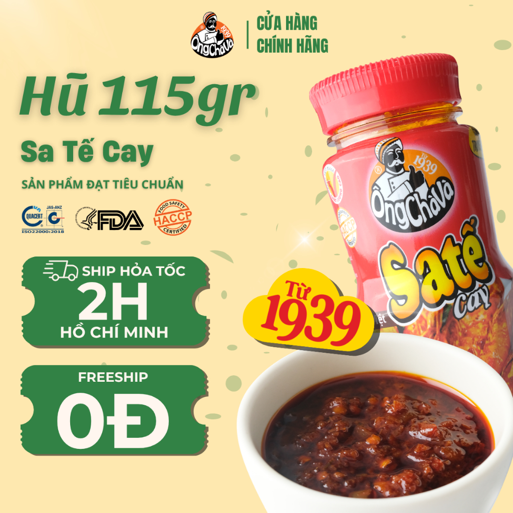 Sa Tế Cay Ông Chà Và 115g (Hot Satay sauce)