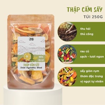 Thập Cẩm Sấy Dalat Farm - Túi 250 g
