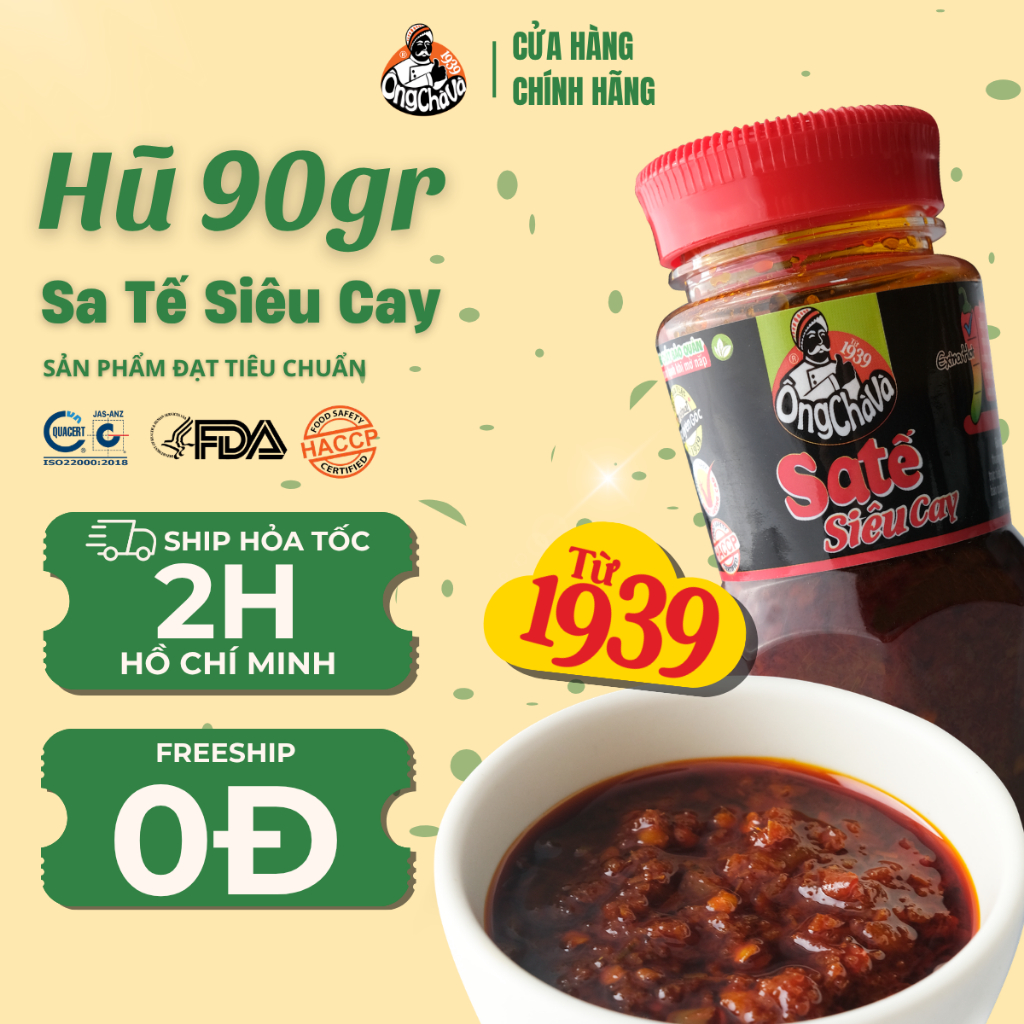 Sa Tế Siêu Cay Ông Chà Và 90g (Extra Hot Satay Sauce)