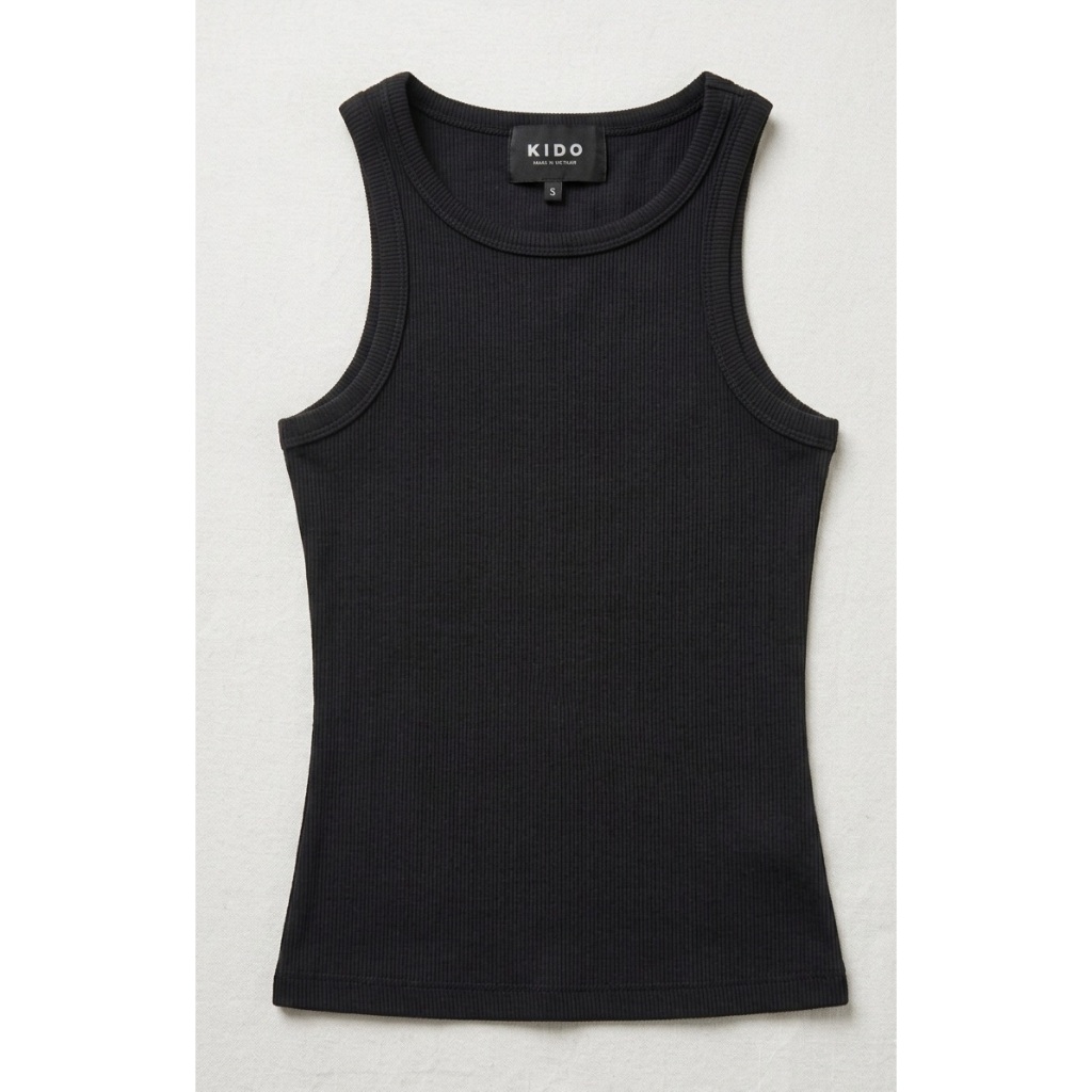 Áo Tanktop Đen Thun Gân Co Giãn KIDOSINCE2011