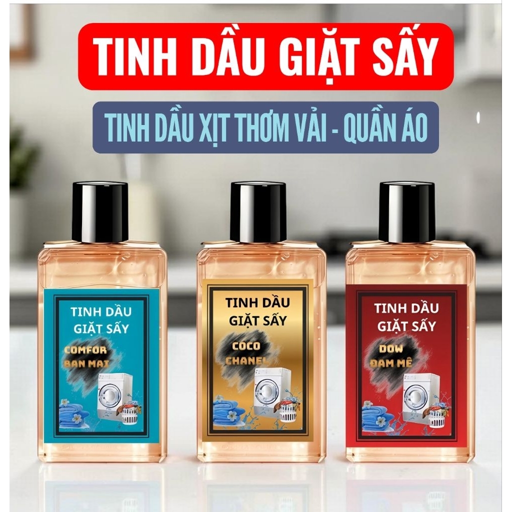 [ CHAI 130 ML ] TINH DẦU GIẶT SẤY HYGINE ĐEN NHẬP KHẨU CHÂU ÂU NGUYÊN CHẤT LÀM XỊT THƠM QUẦN ÁO