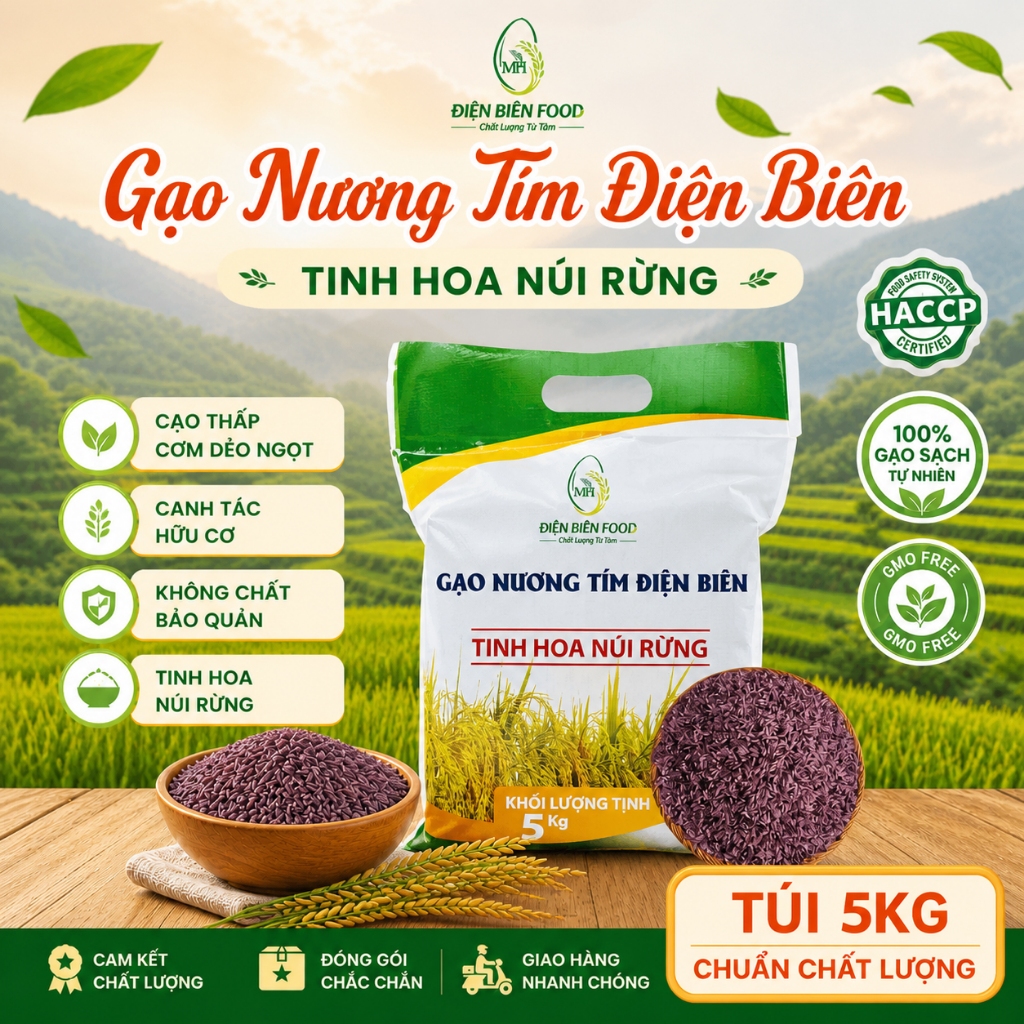 Gạo Nương Tím Điện Biên