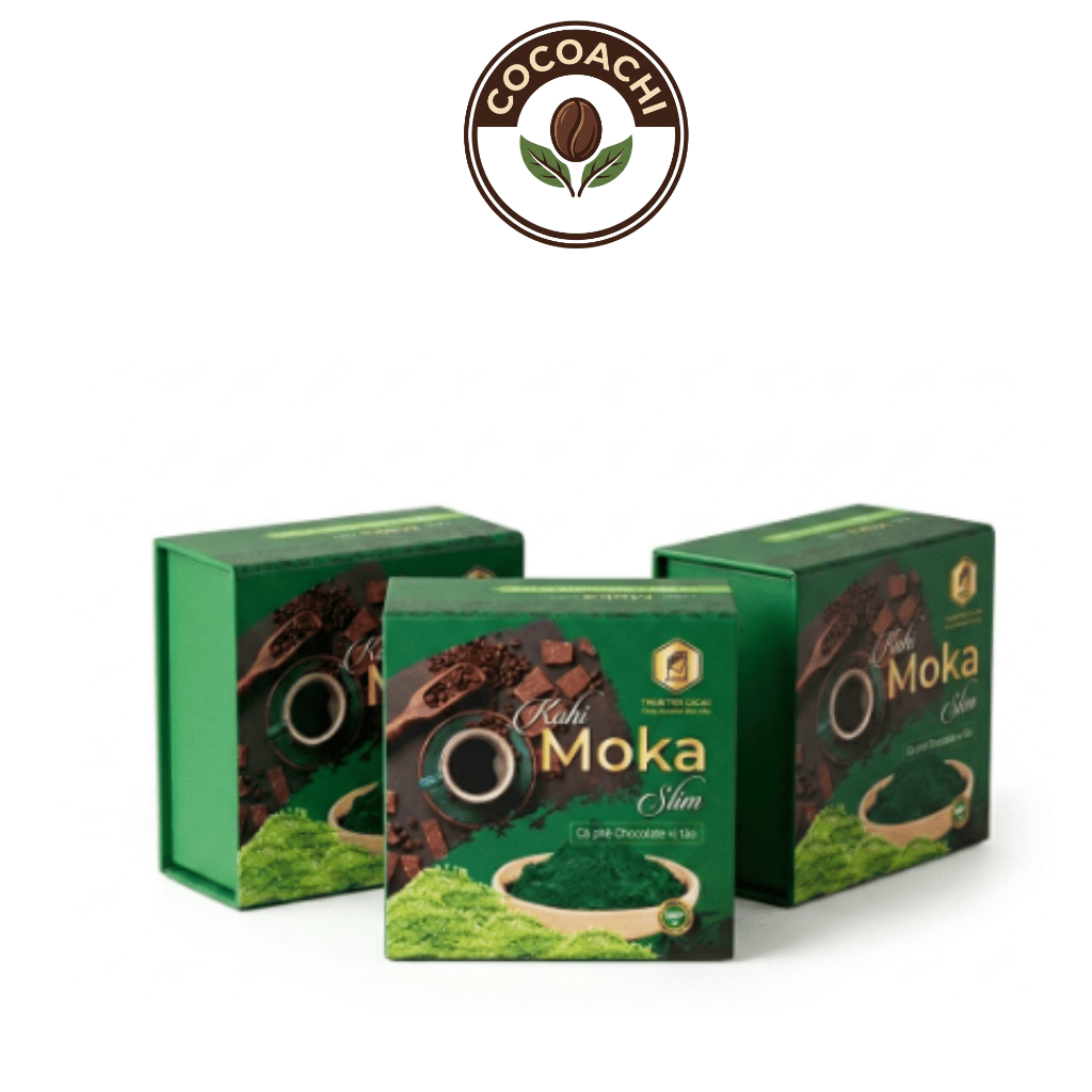 COMBO KOCHI MOKA CAFE CHOCOLATE VỊ TẢO HỘP 20 GÓI