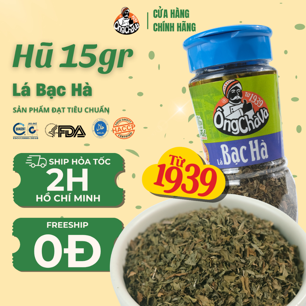 Lá Bạc Hà Ông Chà Và 15g (Mint Leaf)